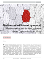 The unexpected virtue of ignorance? Whistleblowing within the context of state capture in South Africa