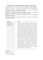 The impact of a working model on employee performance