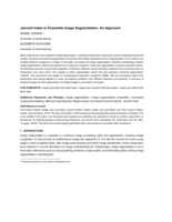 Jaccard index in ensemble image segmentation: An approach