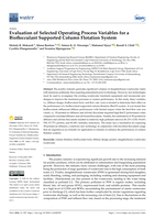 Evaluation of selected operating process variables for a bioflocculant supported column flotation system