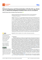Genome sequence and characterisation of peribacillus sp. strain AS_2, a bacterial endophyte isolated from alectra sessiliflora