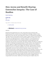 How access and benefit sharing entrenches inequity: The case of rooibos