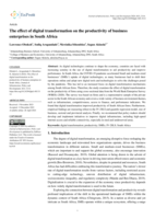 The effect of digital transformation on the productivity of business enterprises in South Africa