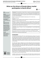 What are the drivers of female labour market participation in North Africa?