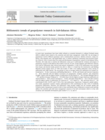 Bibliometric trends of geopolymer research in Sub-Saharan Africa