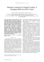Machine learning for channel coding: A paradigm shift from FEC codes