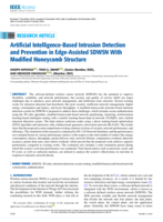 Artificial intelligence-based intrusion detection and prevention in edge-assisted SDWSN with modified honeycomb structure