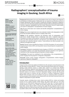 Radiographers' conceptualisation of trauma imaging in Gauteng, South Africa