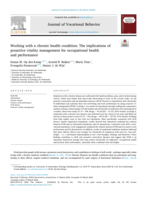 Working with a chronic health condition: The implications of proactive vitality management for occupational health and performance