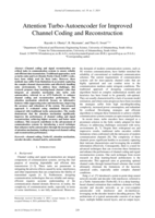 Attention turbo-autoencoder for improved channel coding and reconstruction