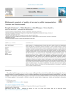 Bibliometric analysis of quality of service in public transportation: current and future trends