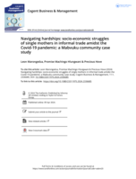 Navigating hardships: socio-economic struggles of single mothers in informal trade amidst the Covid-19 pandemic: a Mabvuku community case study