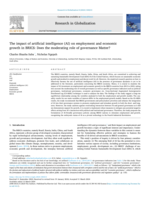 The impact of artificial intelligence (AI) on employment and economic growth in BRICS: Does the moderating role of governance matter?