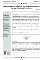 Leaders’ views on leadership and skills development in the fourth industrial revolution