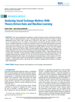 Analyzing social exchange motives with theory-driven data and machine learning