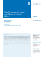 Visual impairment, inclusion and citizenship in South Africa