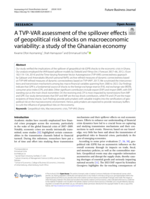 A TVP-VAR assessment of the spillover effects of geopolitical risk shocks on macroeconomic variability: A study of the Ghanaian economy