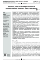 Exploring views on praxis possibilities of multilingualism in university literacy pedagogies