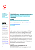 Diversionary post-coal politics in South Africa: A Chinese solar-powered industrial zone controversy
