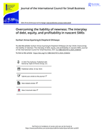 Overcoming the liability of newness: The interplay of debt, equity, and profitability in nascent SMEs