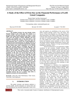 A Study of the effect of firm size on the financial performance of LuSE listed companies