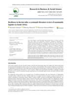 Resilience in the last mile: a systematic literature review of sustainable logistics in South Africa 