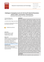 Challenges in equipping learners for the fourth industrial revolution: School leaders’ and teachers’ powerlessness