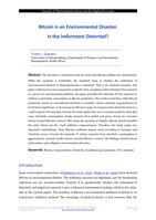 Bitcoin is an Environmental Disaster. Is the indictment distorted?