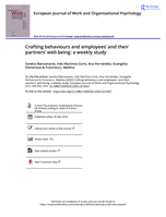Crafting behaviours and employees' and their partners' well-being: a weekly study