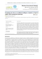 Examining the drivers of artificial intelligence adoption in Nigeria’s supply chain management landscape