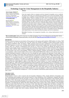 Technology usage for crisis management in the hospitality Industry