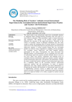 The mediating role of teachers’ attitudes toward instructional supervision in the association between instructional supervisory practice and teachers’ job performance