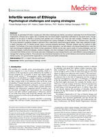 Infertile women of Ethiopia: Psychological challenges and coping strategies