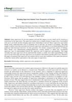 Breaking supervisor-student trust: Perspectives of students