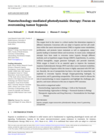 Nanotechnology-mediated photodynamic therapy: Focus on overcoming tumor hypoxia