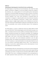 Integrating the global agenda for social work practice and education