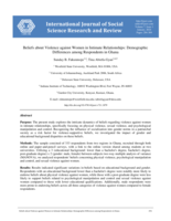 Beliefs about violence against women in intimate relationships: Demographic differences among respondents in Ghana