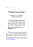 Income level and population aging impact on retirement savings in OECD countries