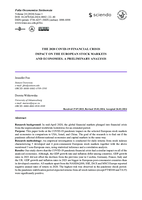The 2020 COVID-19 financial crisis impact on the European stock markets and economies. A preliminary analysis
