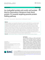 Iso-mukaadial acetate and ursolic acid acetate bind to Plasmodium Falciparum heat shock protein 70: towards targeting parasite protein folding pathway