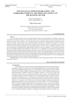 Non-financial employer-branding and workforce impetus: the mediating effect on the banking sector