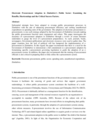 Electronic procurement adoption in Zimbabwe's public sector: examining the benefits, shortcomings and the critical success factors