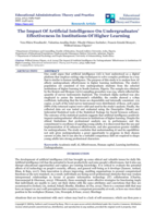 The impact of artificial intelligence on undergraduates' effectiveness in institutions of higher learning