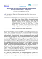 Assessing workforce perception of administrative change: A university's perspective 