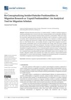 Re-conceptualizing insider/outsider positionalities in migration research as 'liquid positionalities': An analytical tool for migration scholars