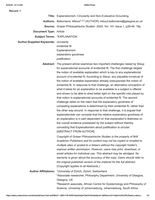 Explanationism, circularity and non-evaluative grounding