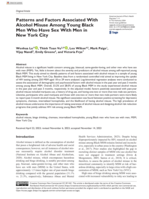 Patterns and factors associated with alcohol misuse among young black men who have sex with men in New York City