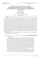 Sociological interventions for the diphtheria outbreak in Nigeria: addressing misconceptions, cultural biases, and promoting vaccination
