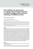 The mediating role of governance in creating a nexus between investment in artificial intelligence (AII) and human well-being in the BRICS countries