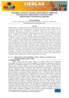 Building climate change adaptability through integrating indigenous and scientific knowledge systems in Lesotho